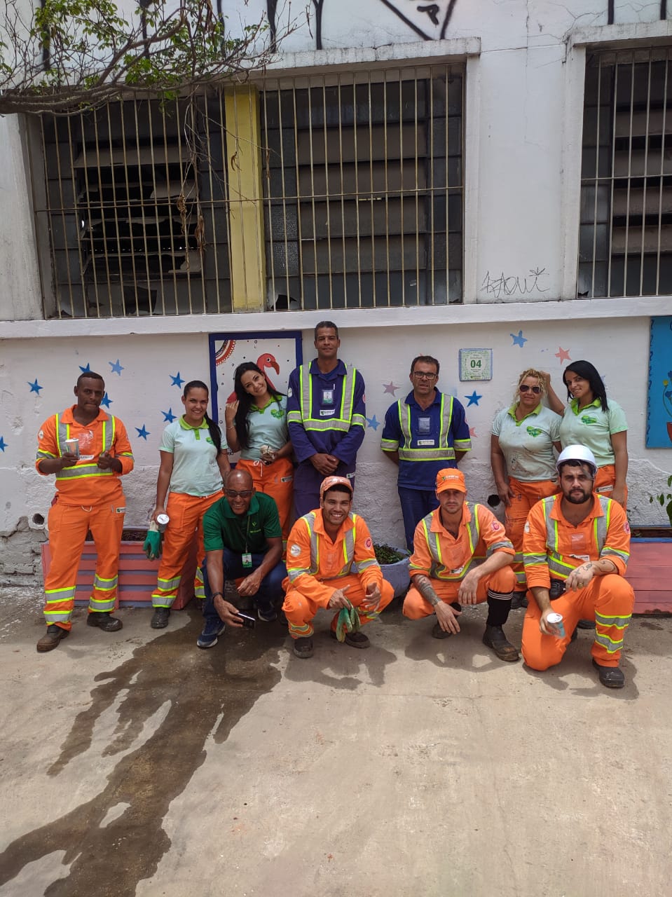 Equipe que realizou a revitalização